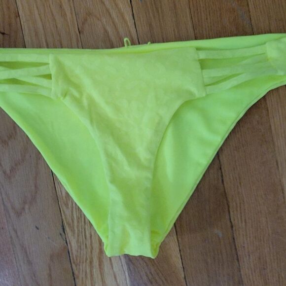 TiniBikini Women's Neon Citrus Swim hipster cutout Bikini Bottom Size Sm… - Picture 3 of 8